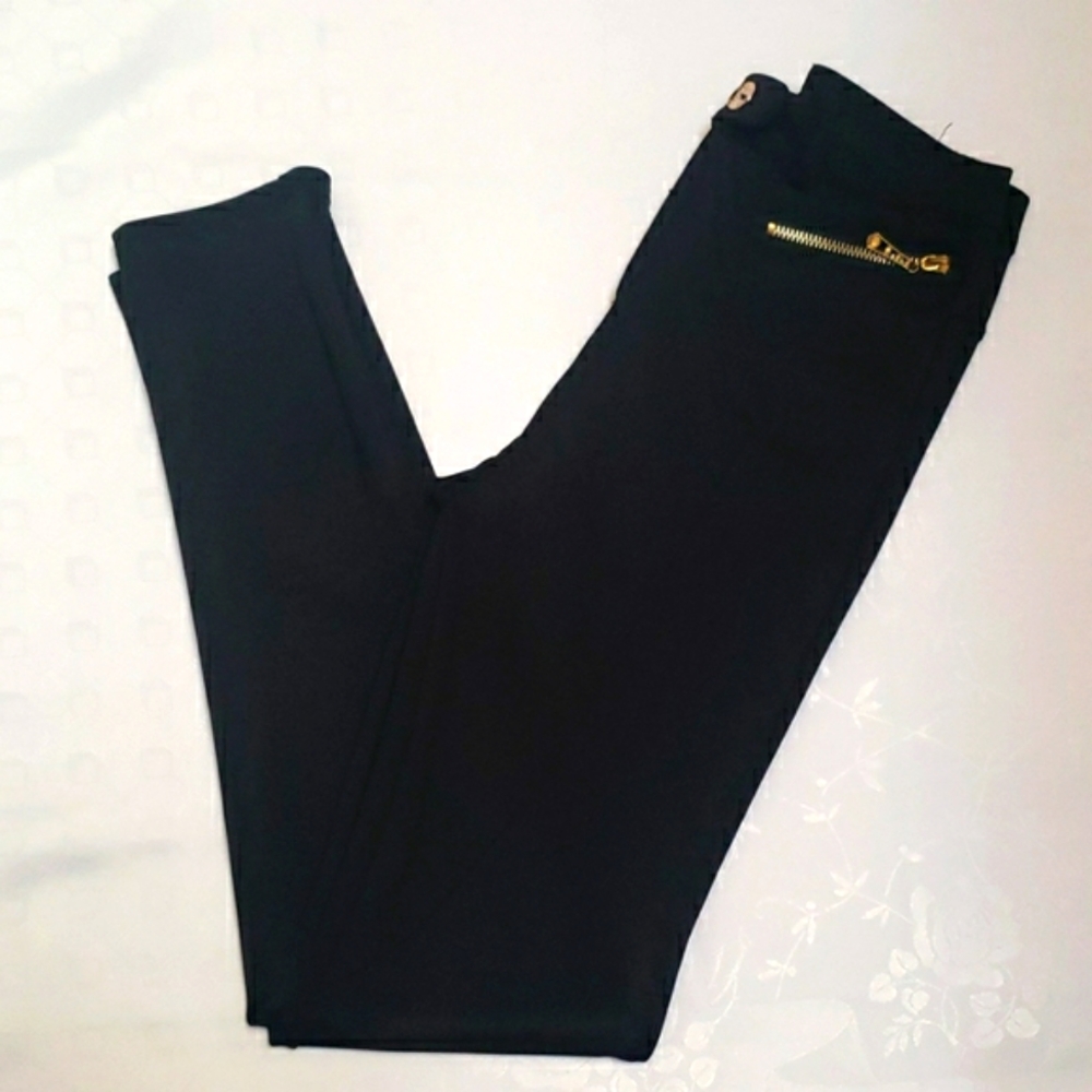 Extra High Rise Stretch Skinny Zipper Closure Pants/Leggings Size S/M - Picture 9 of 11